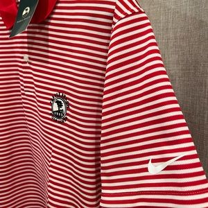 Pebble Beach logo golf shirt. Nike dri fit. New size small